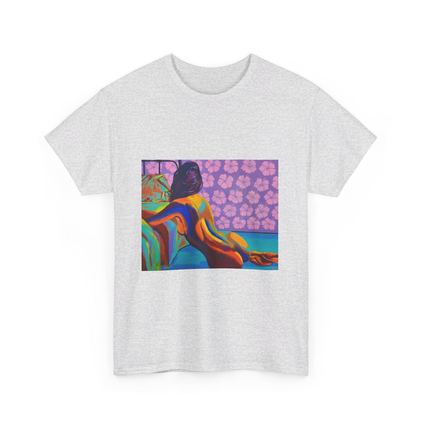 Camiseta unisex de algodón grueso "Hibiscus"