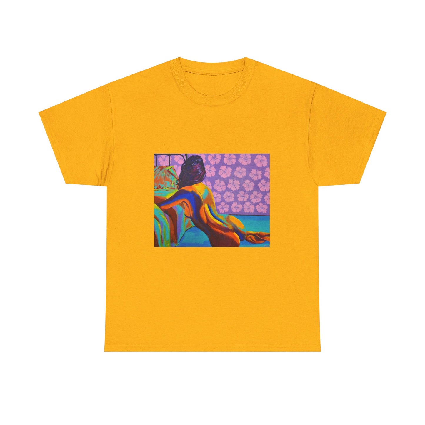 Camiseta unisex de algodón grueso "Hibiscus"