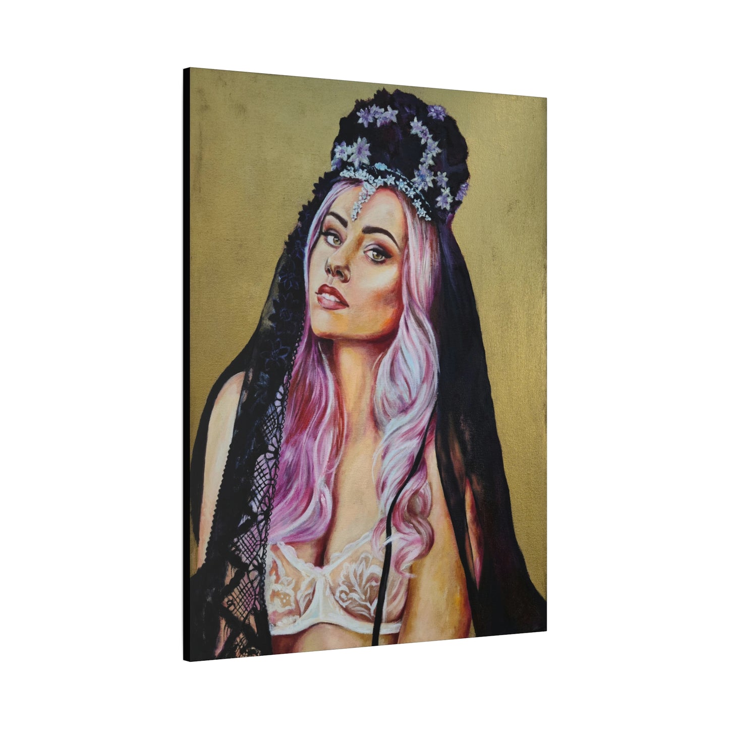 "Flower Crown" Canvas Print
