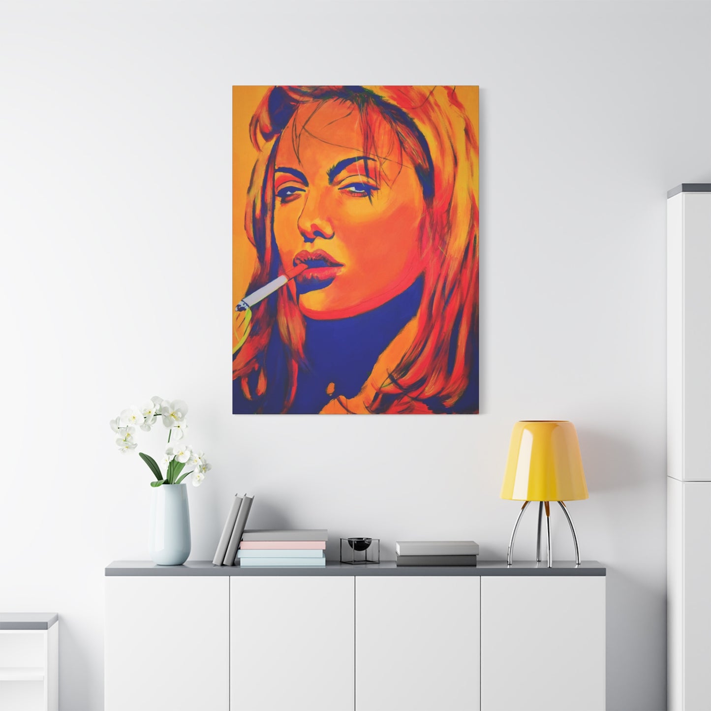 "Angelina Jolie Girl, Interrupted" Canvas Print
