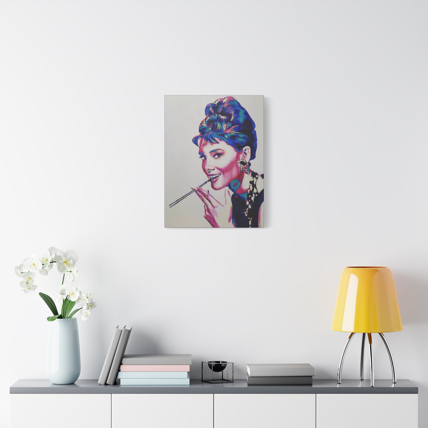"Audrey Hepburn, Breakfast at Tiffany's" Canvas Print