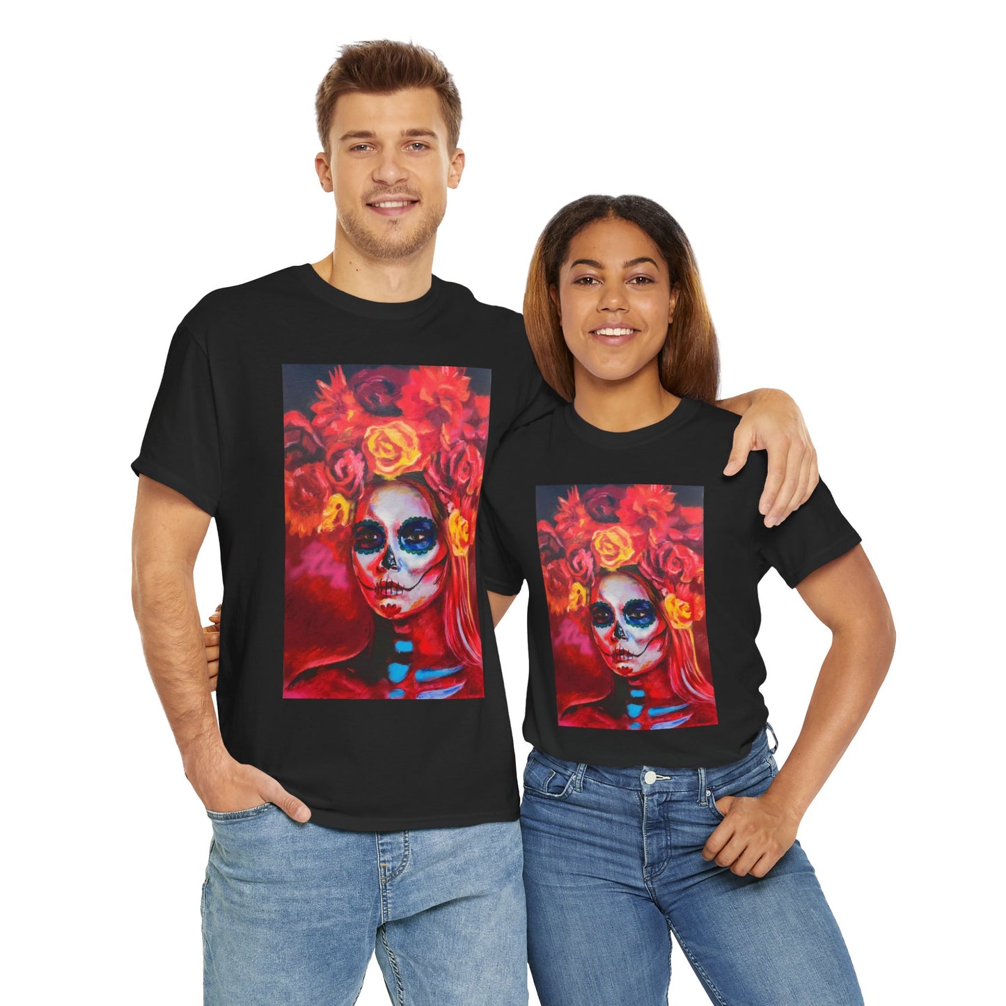 "Floral Fiesta" Unisex Heavy Cotton Tee