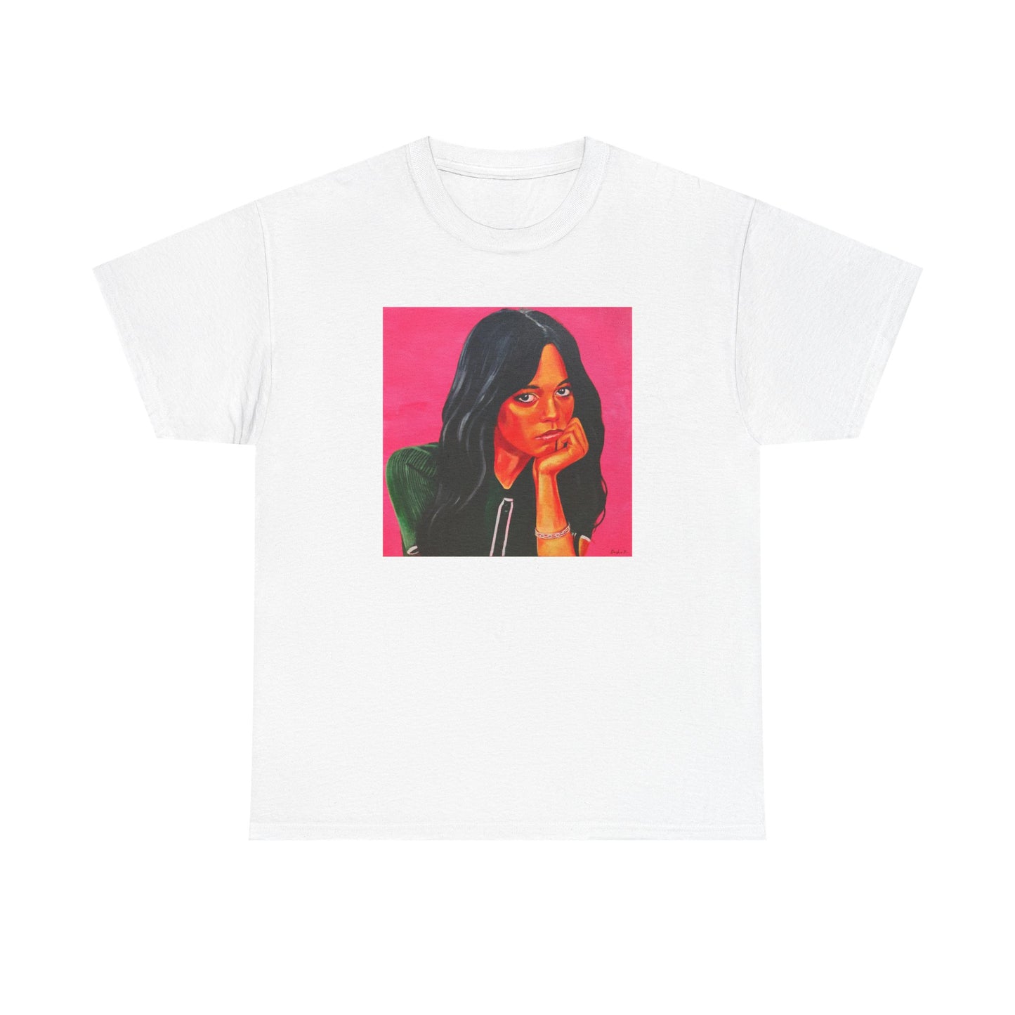 Camiseta unisex de algodón grueso "Jenna Ortega (miércoles)"