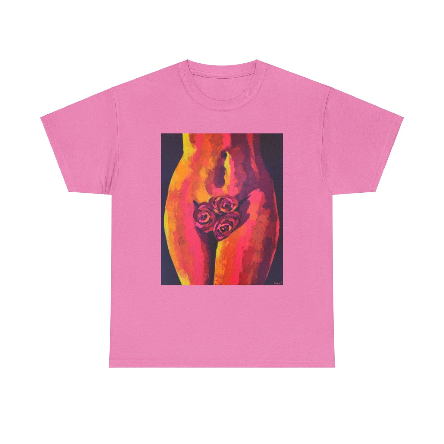 Camiseta unisex de algodón grueso "Sensual Roses"