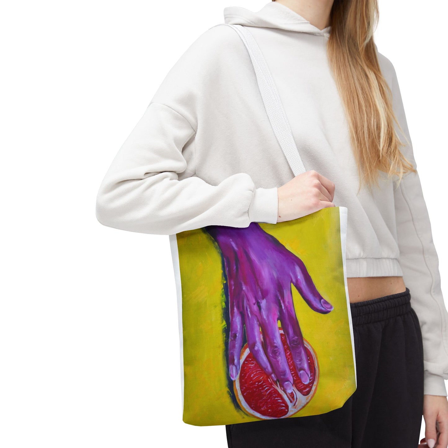 Vibrant "Fruitful" and "Sweet Pleasure" Art Tote Bag - Colorful Design for Everyday Use