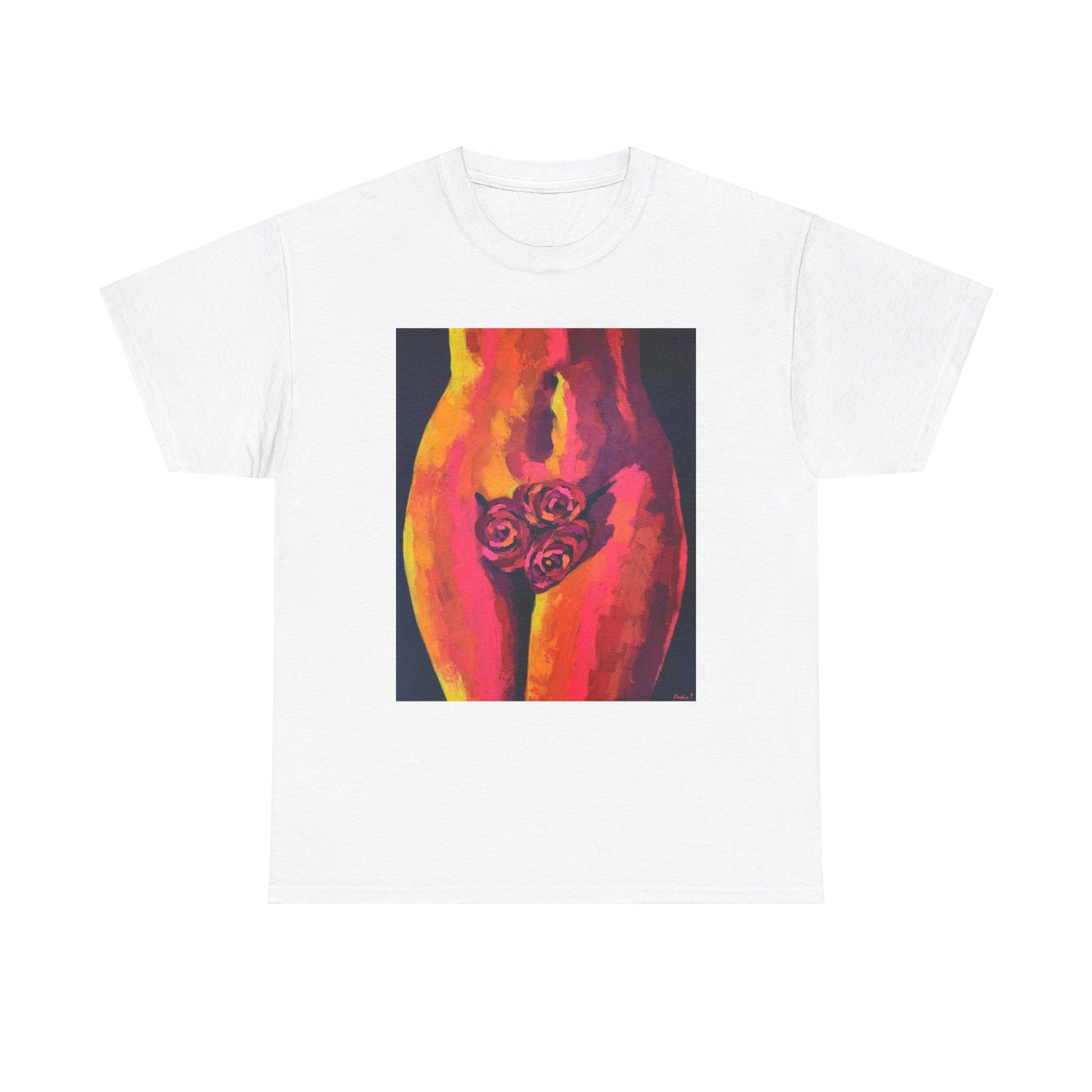 Camiseta unisex de algodón grueso "Sensual Roses"
