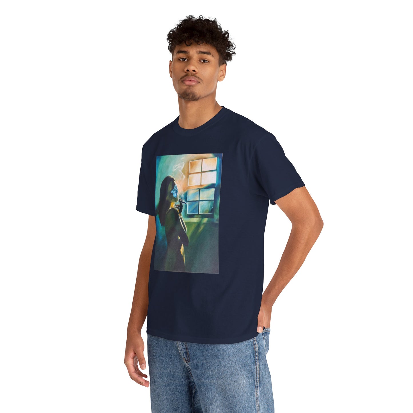 "Green Smoke" Unisex Heavy Cotton Tee