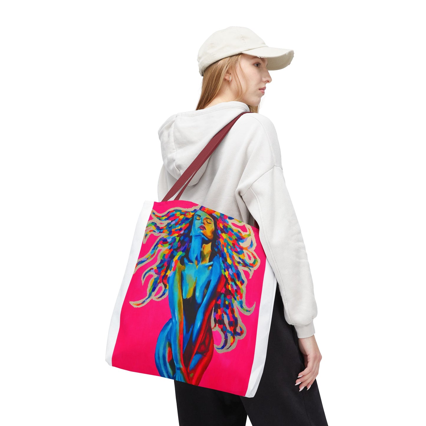 Vibrant "Medusa" Art Tote Bag - Colorful Design for Everyday Use