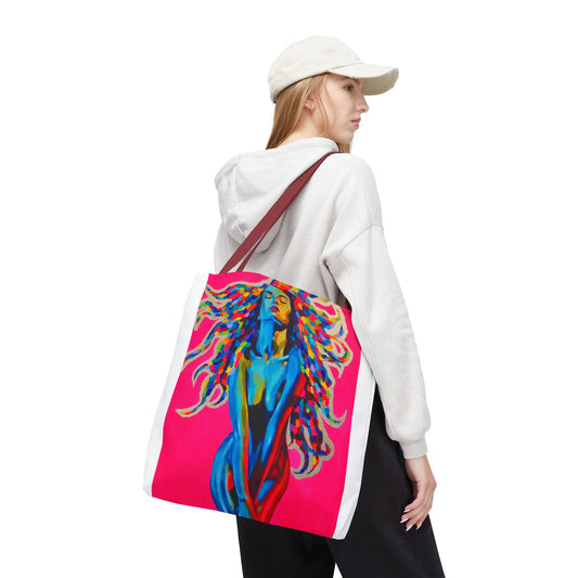 Vibrant "Medusa" Art Tote Bag - Colorful Design for Everyday Use