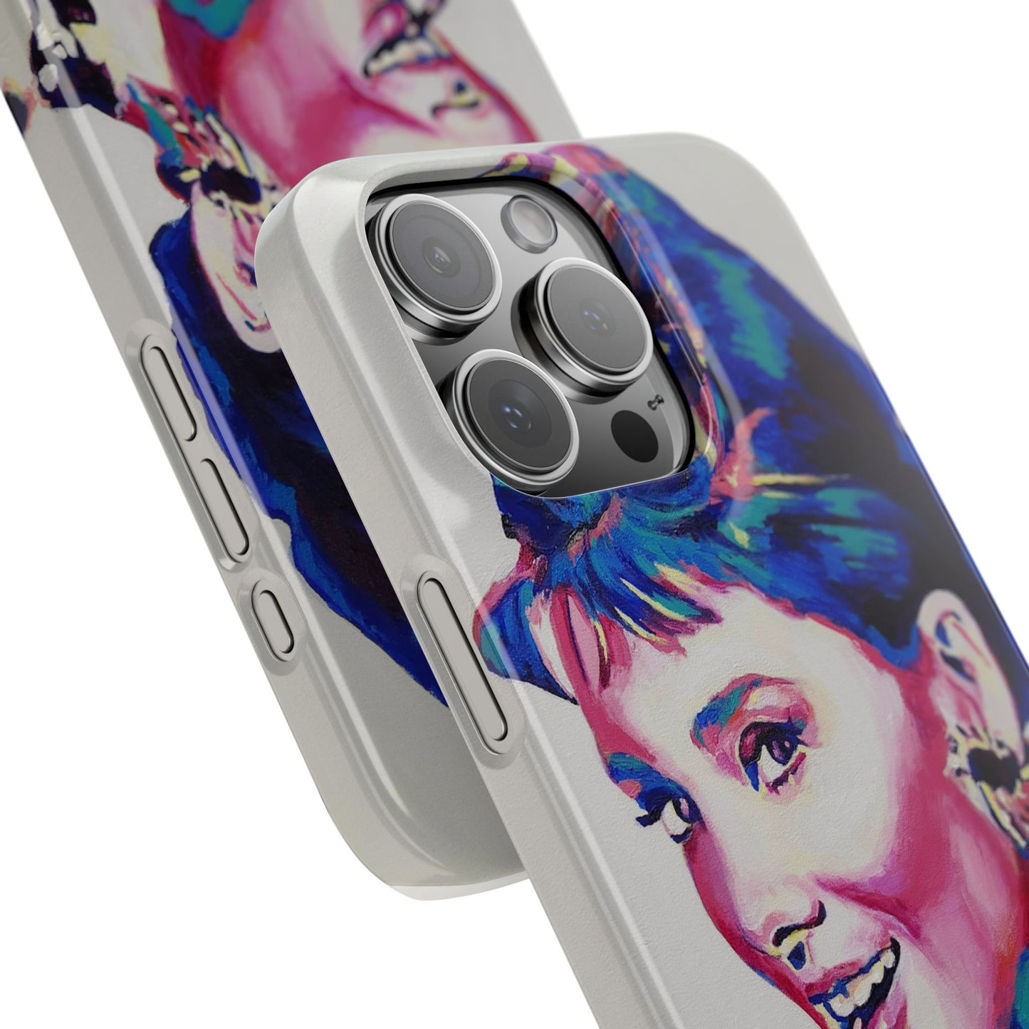 Chic Audrey Hepburn Slim Phone Case - Glamorous Art Design for Fashion Lovers