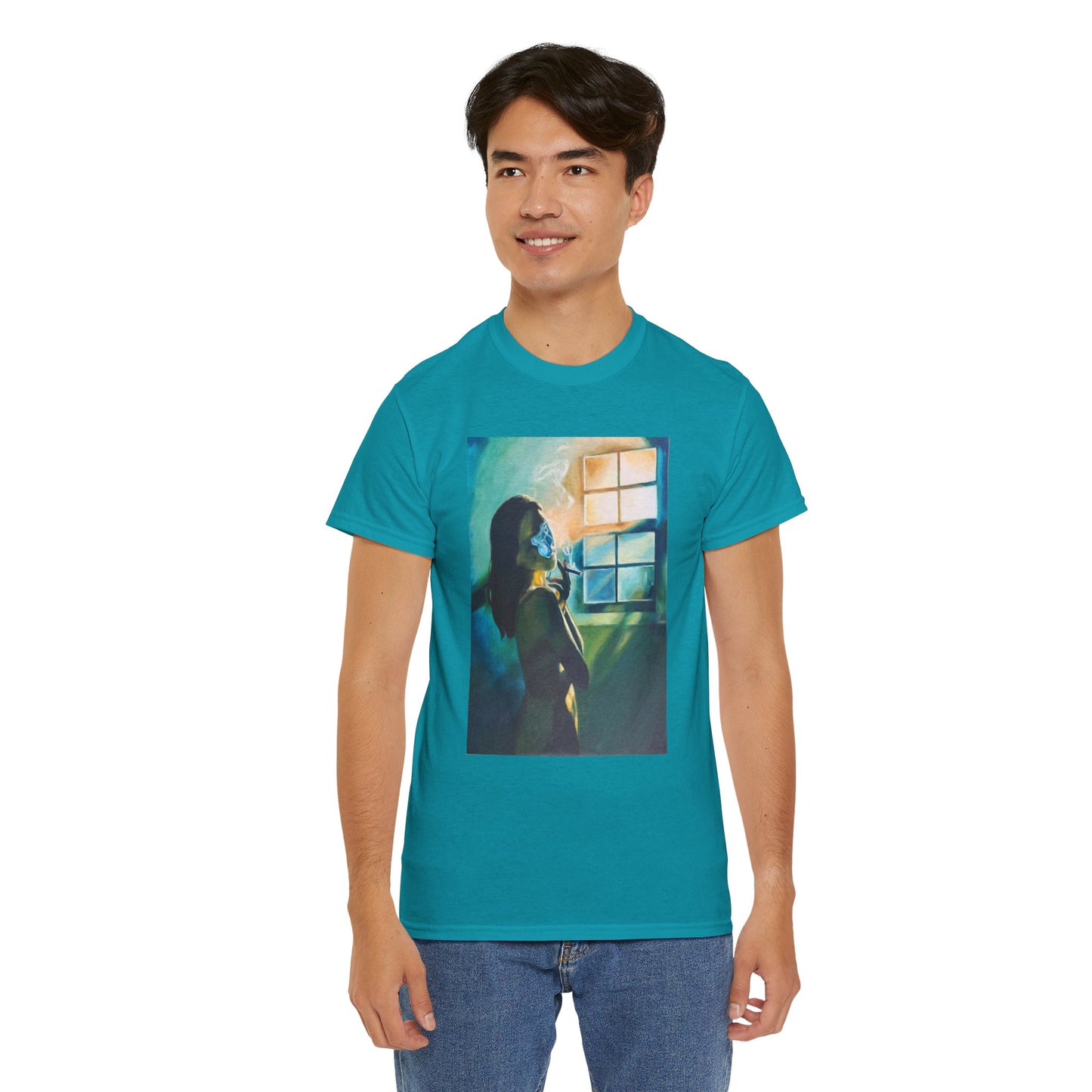 "Green Smoke" Unisex Heavy Cotton Tee