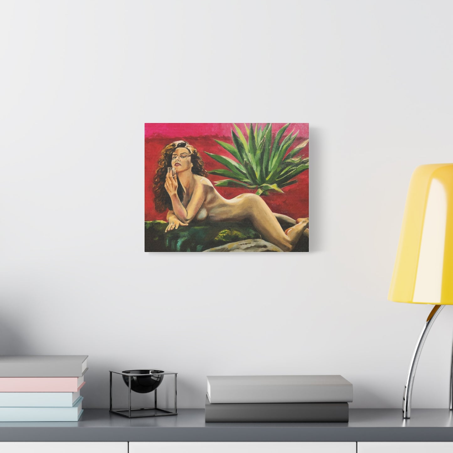 "Mujer Agave" Canvas Print, Artistic Nude Canvas Wall Art