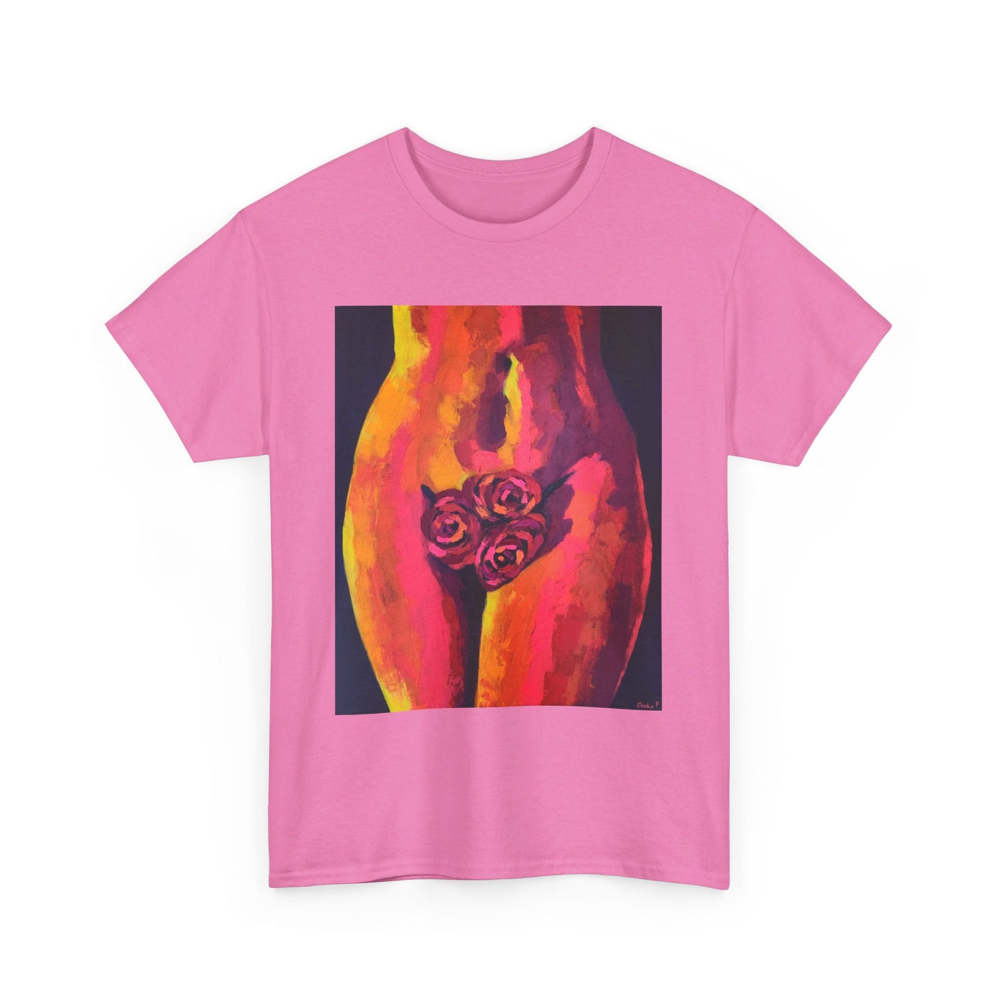 Camiseta unisex de algodón grueso "Sensual Roses"