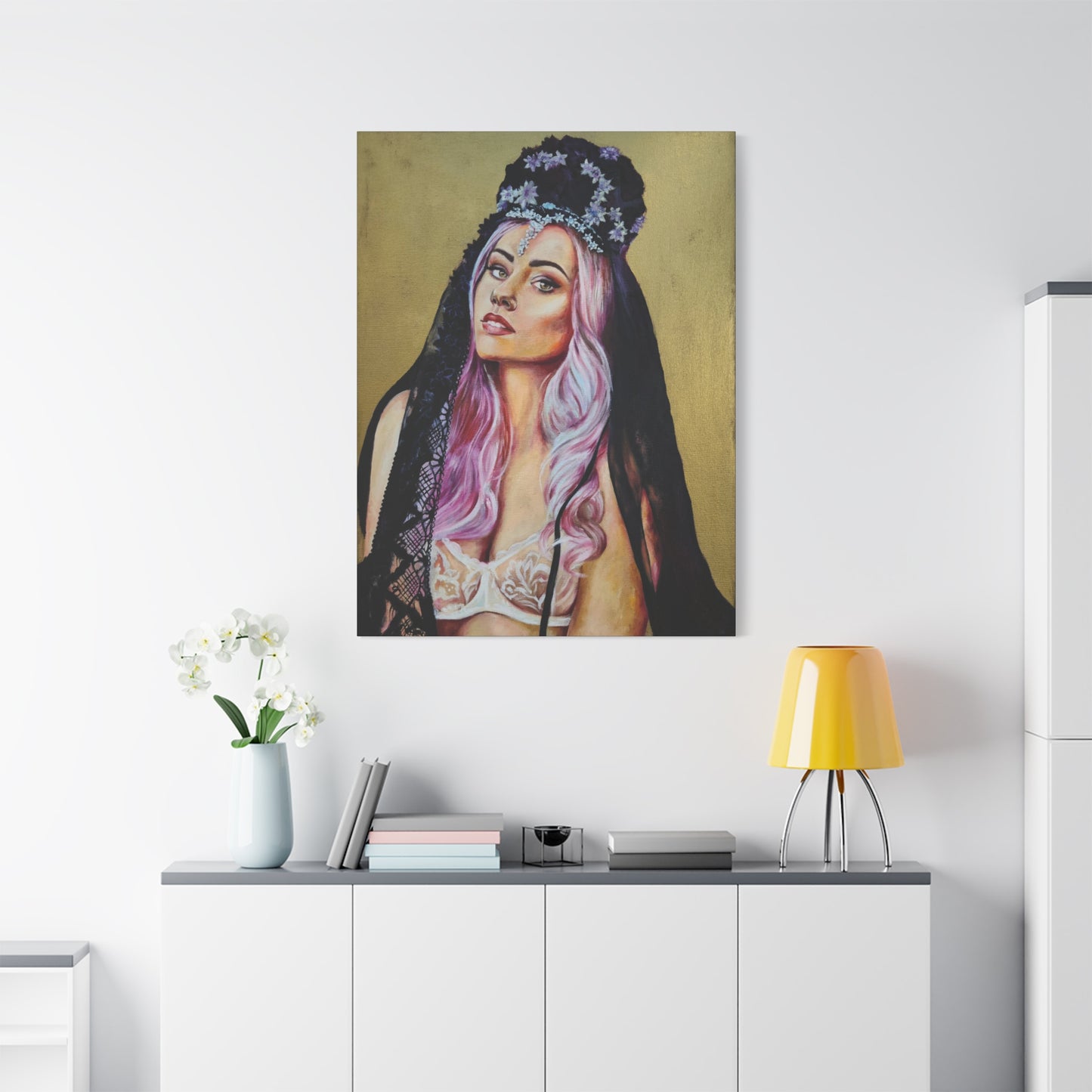 "Flower Crown" Canvas Print