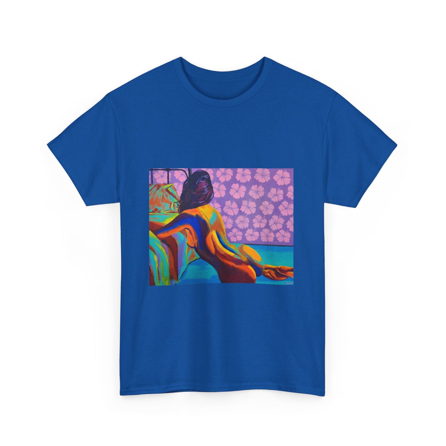 Camiseta unisex de algodón grueso "Hibiscus"