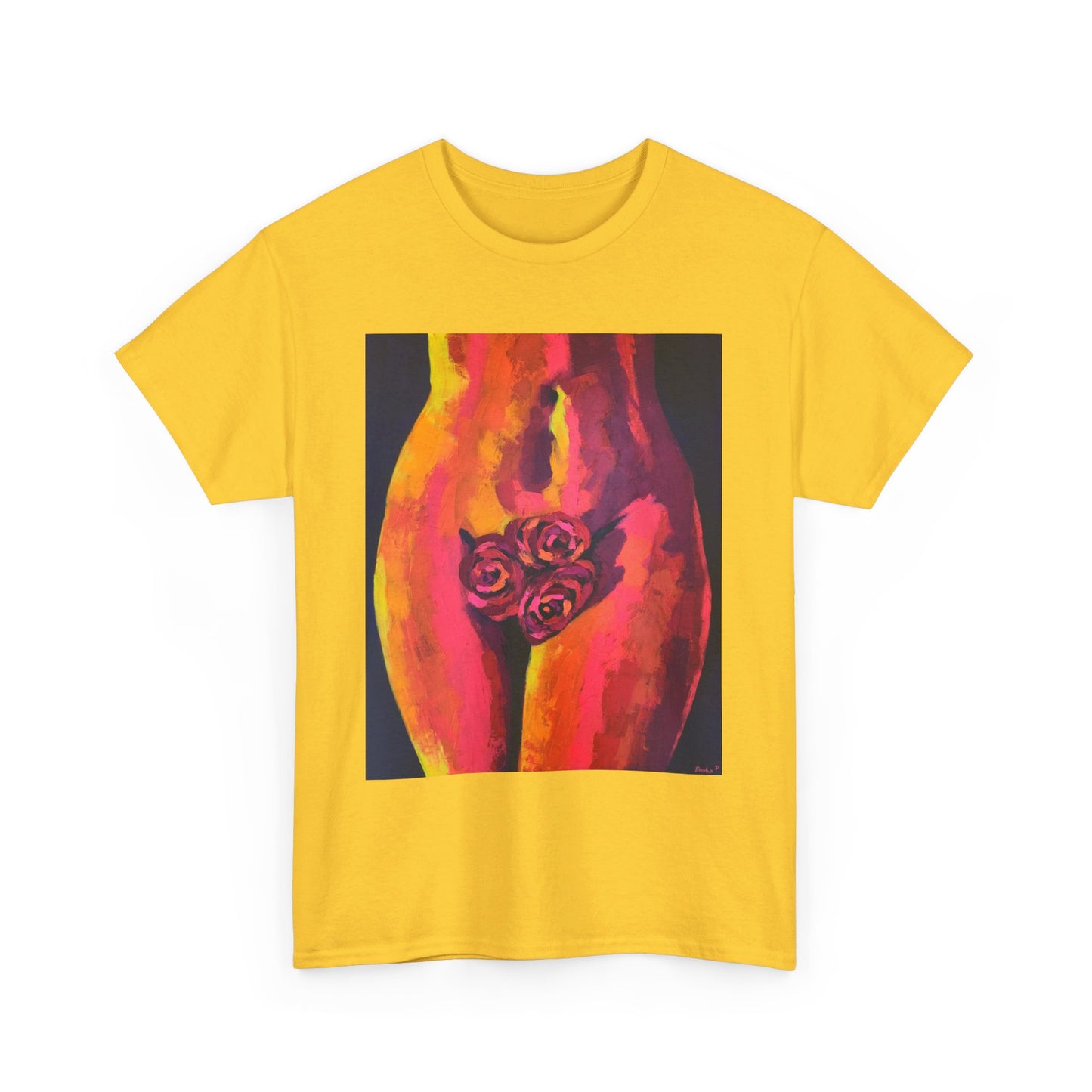 Camiseta unisex de algodón grueso "Sensual Roses"