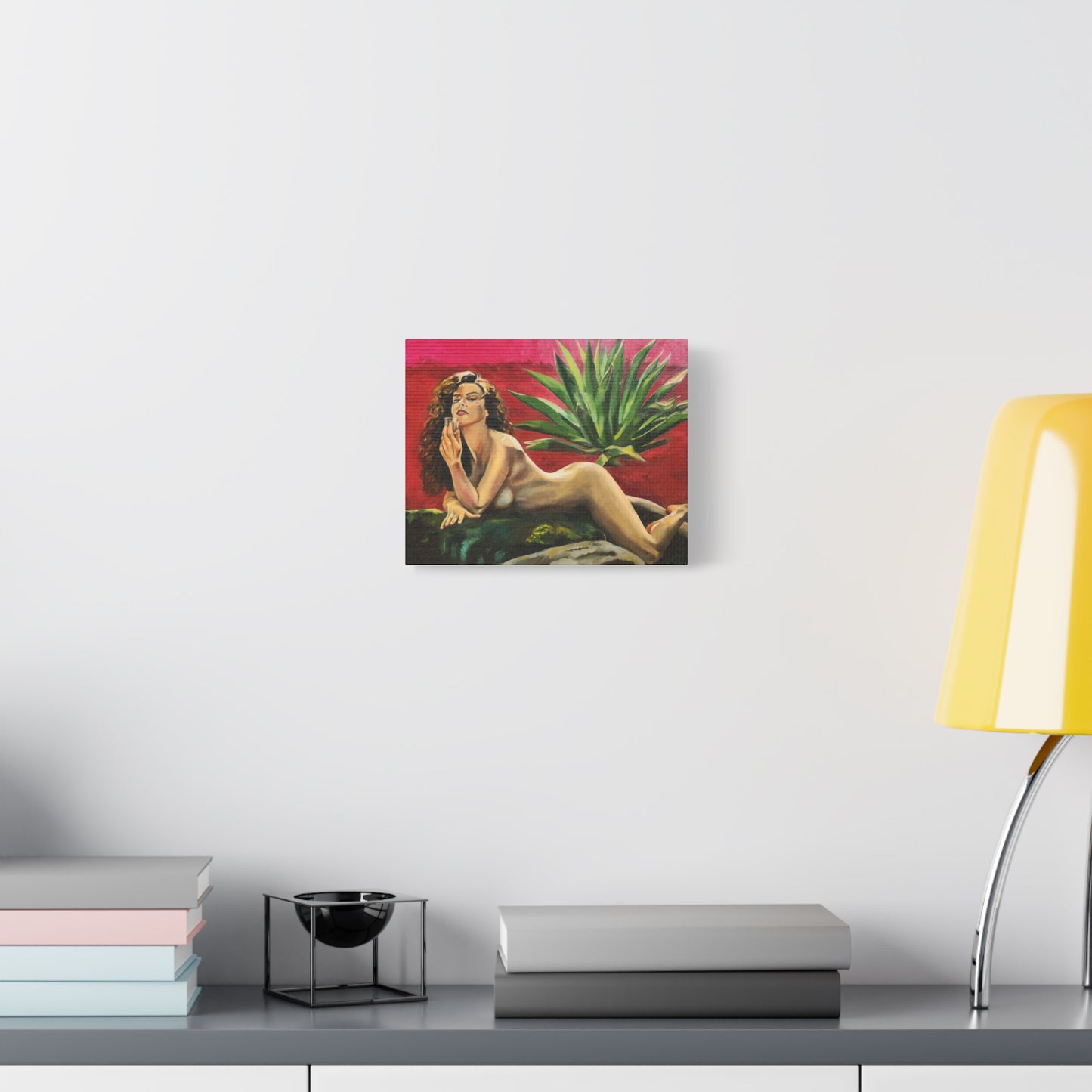 "Mujer Agave" Canvas Print, Artistic Nude Canvas Wall Art