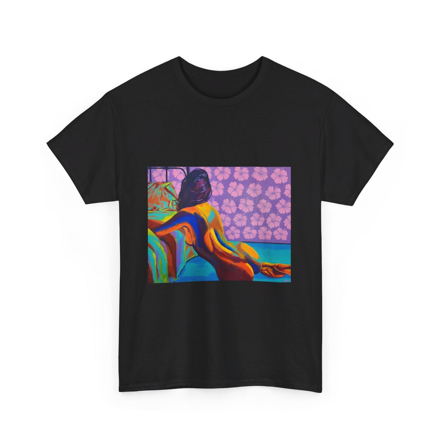 Camiseta unisex de algodón grueso "Hibiscus"