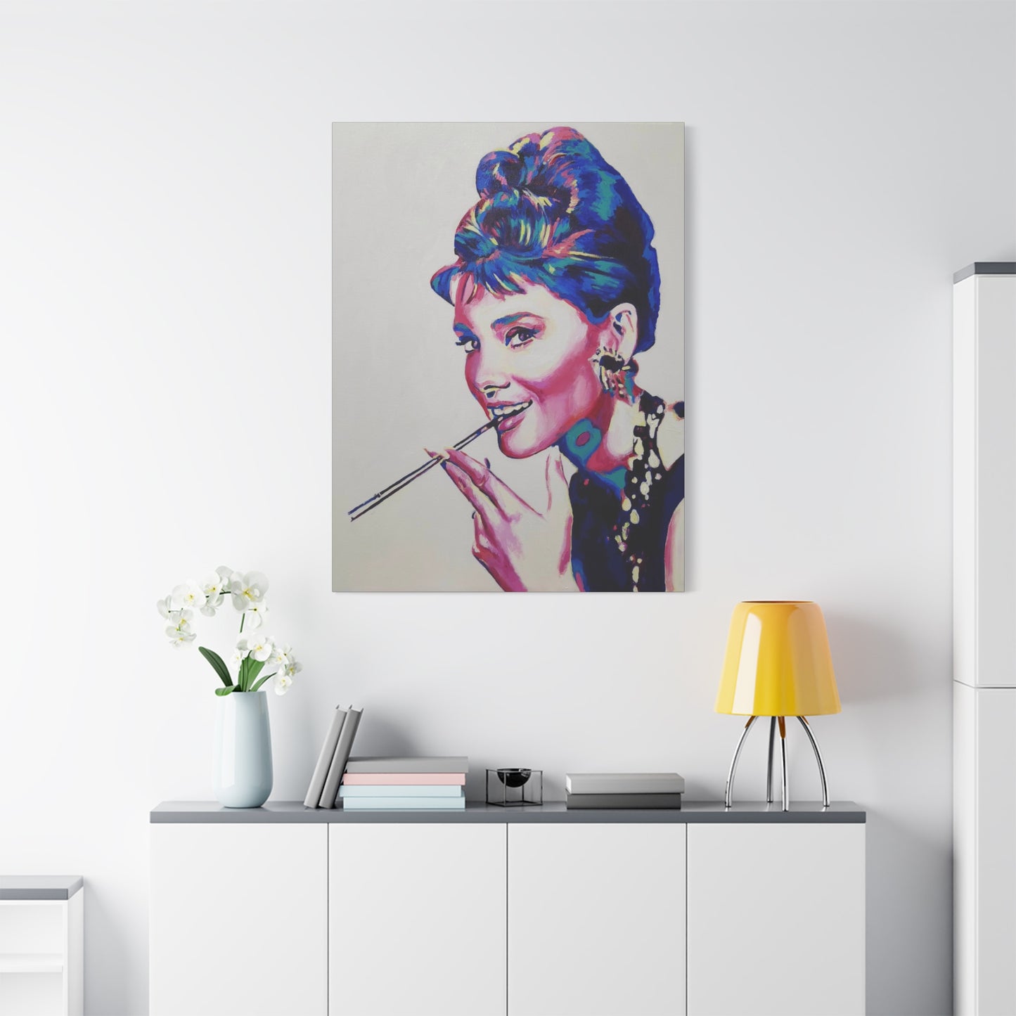 "Audrey Hepburn, Breakfast at Tiffany's" Canvas Print