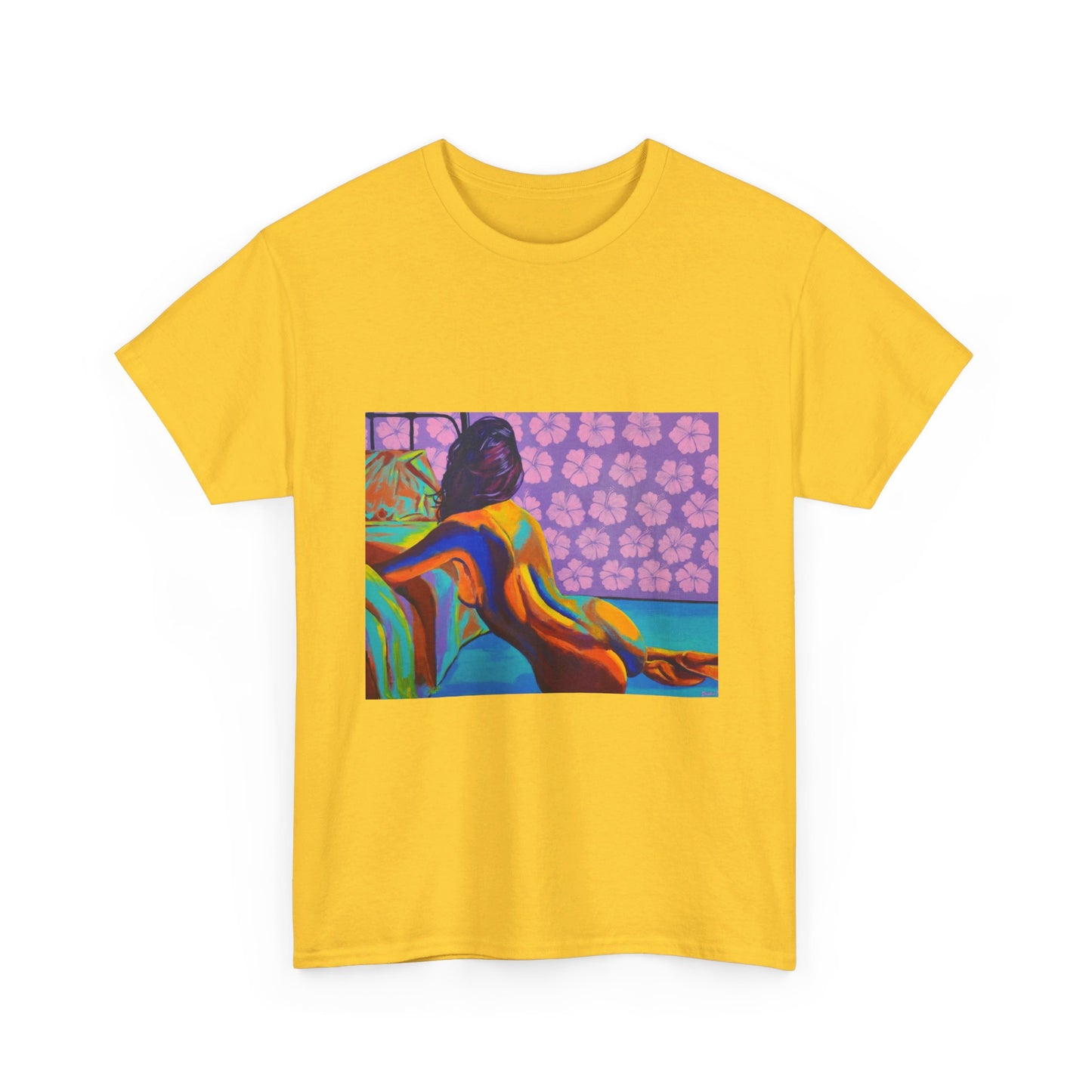 Camiseta unisex de algodón grueso "Hibiscus"