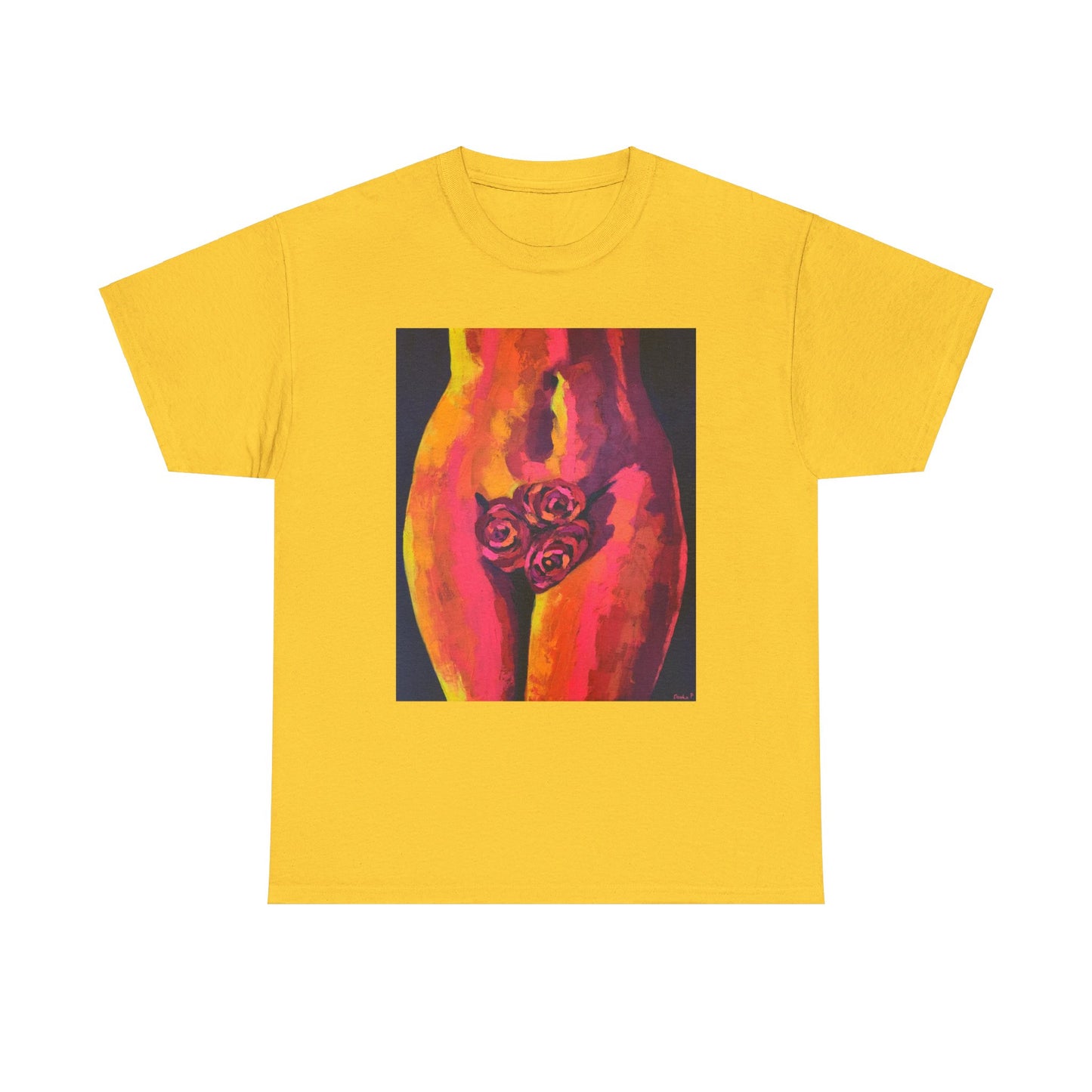 Camiseta unisex de algodón grueso "Sensual Roses"