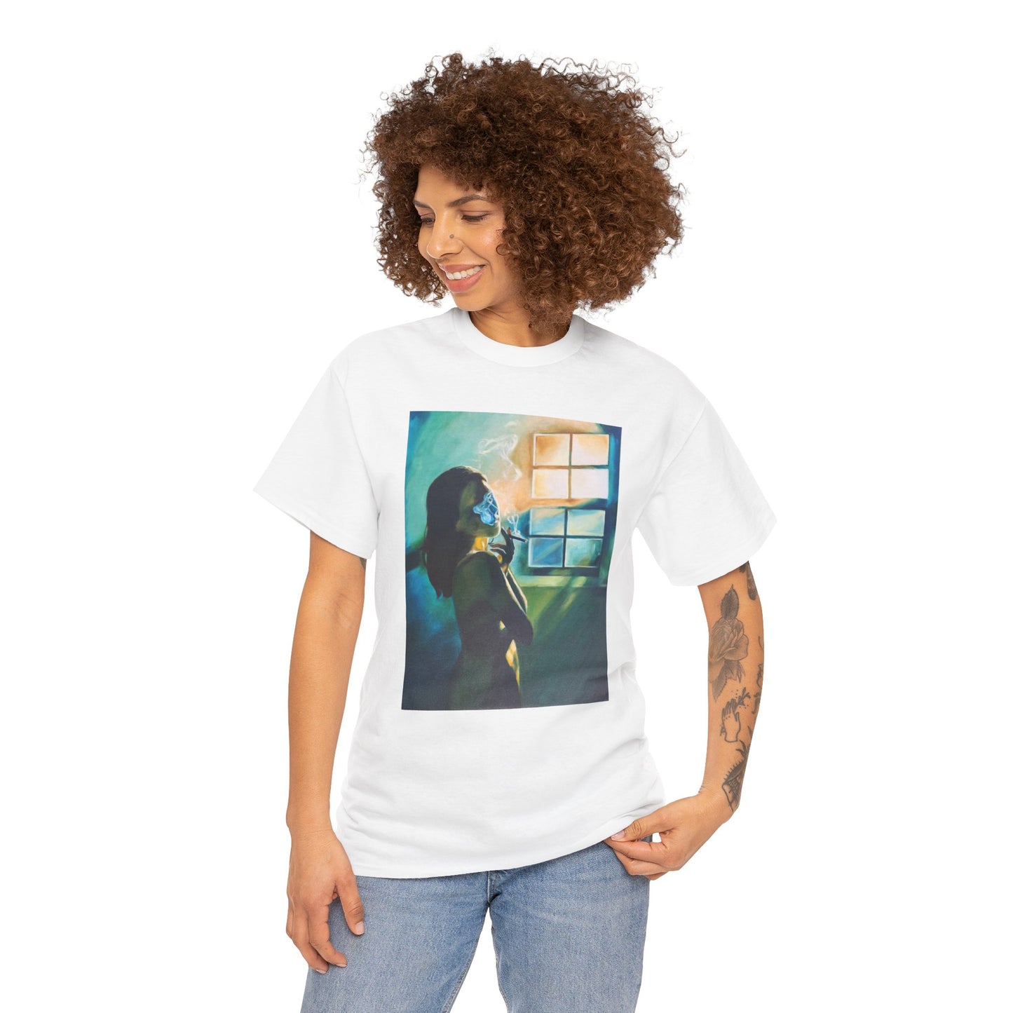 "Green Smoke" Unisex Heavy Cotton Tee