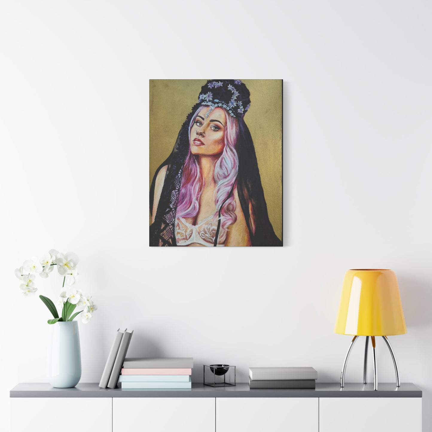 "Flower Crown" Canvas Print