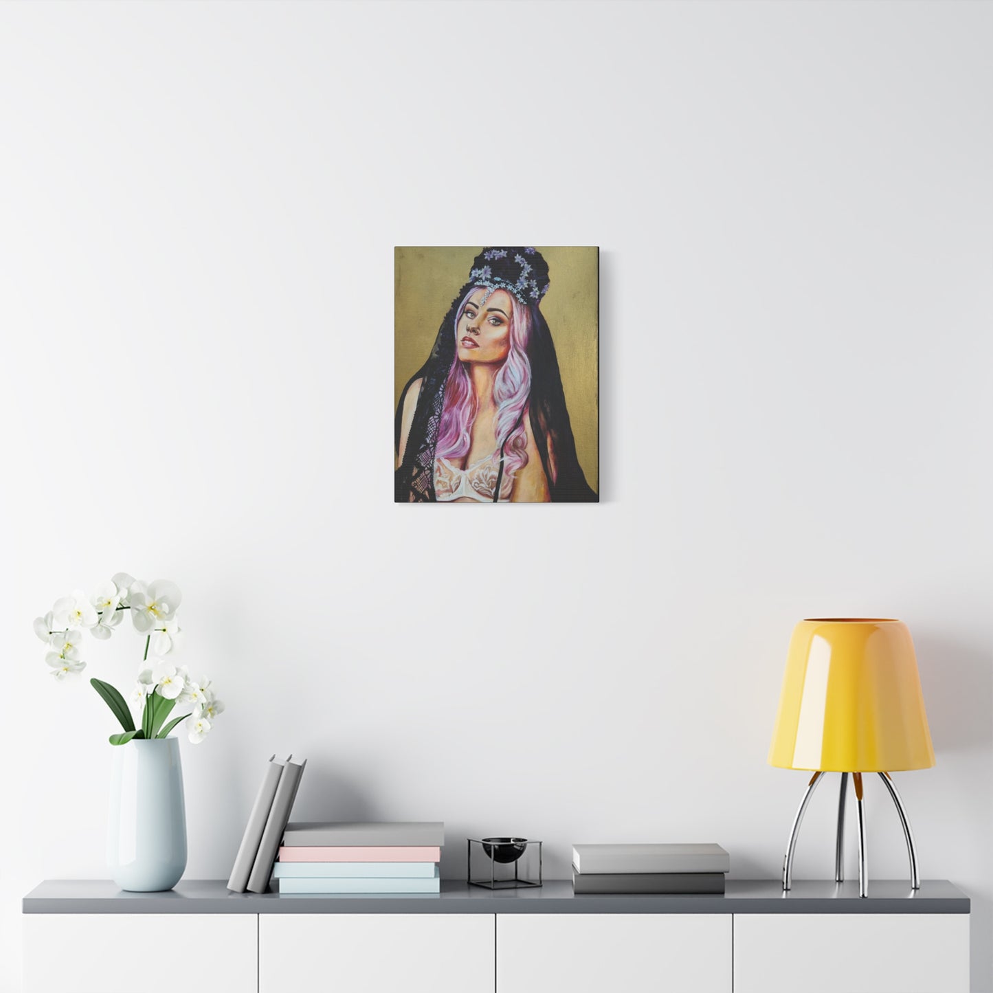 "Flower Crown" Canvas Print