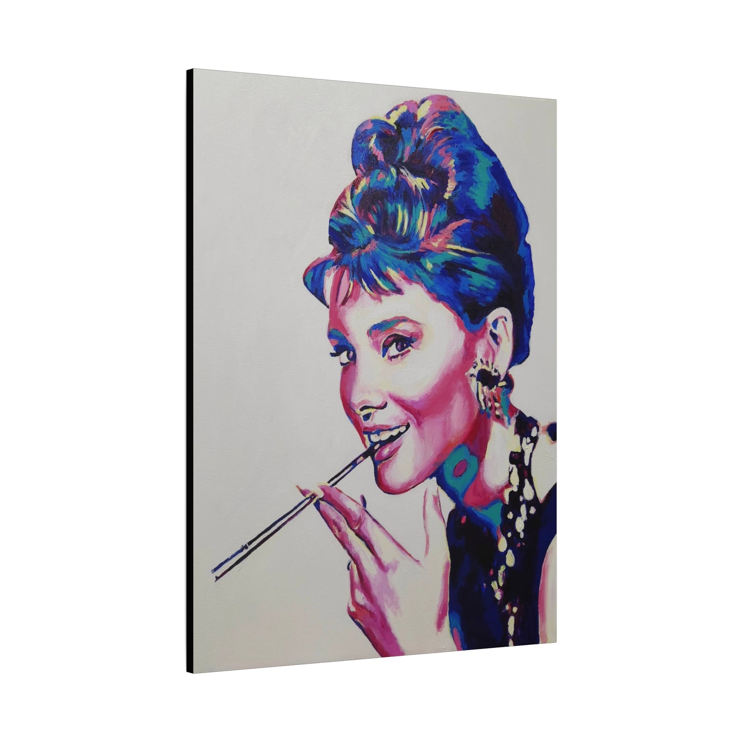 "Audrey Hepburn, Breakfast at Tiffany's" Canvas Print