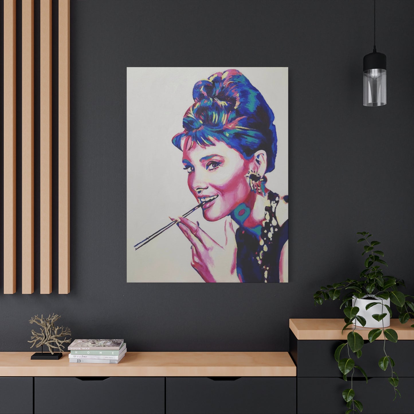 "Audrey Hepburn, Breakfast at Tiffany's" Canvas Print