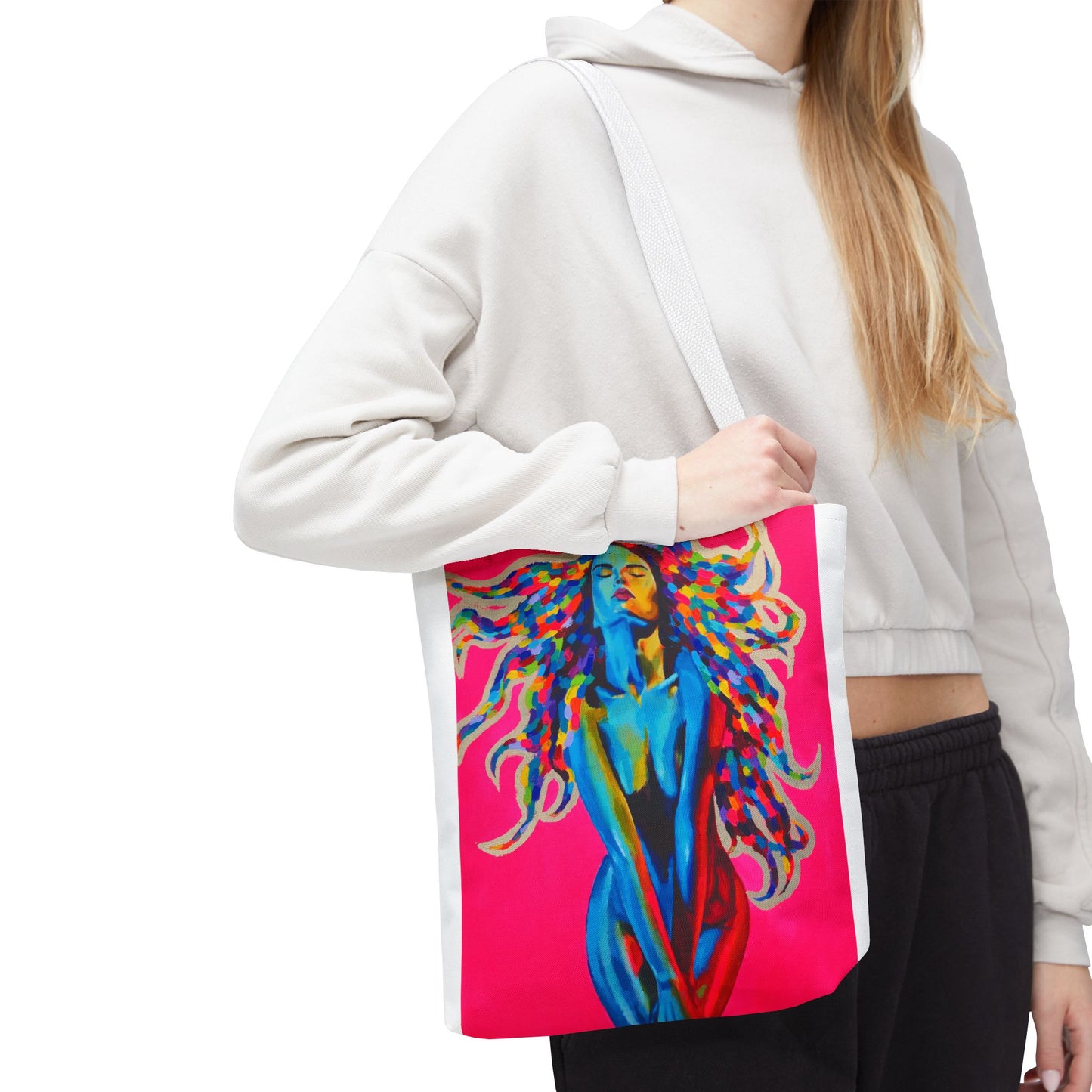 Vibrant "Medusa" Art Tote Bag - Colorful Design for Everyday Use