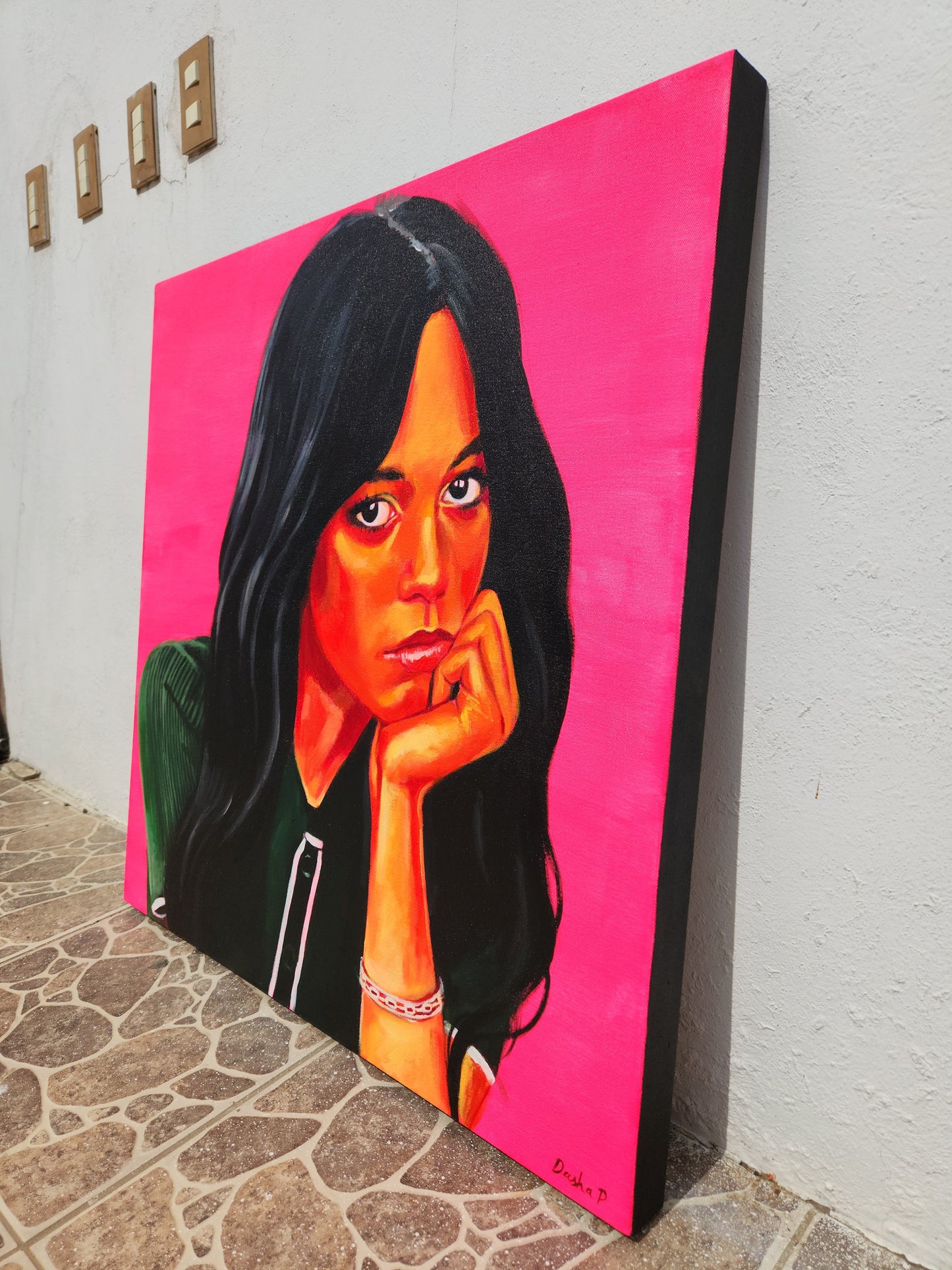 "Jenna Ortega von Wednesday / Merlina" Originalgemälde
