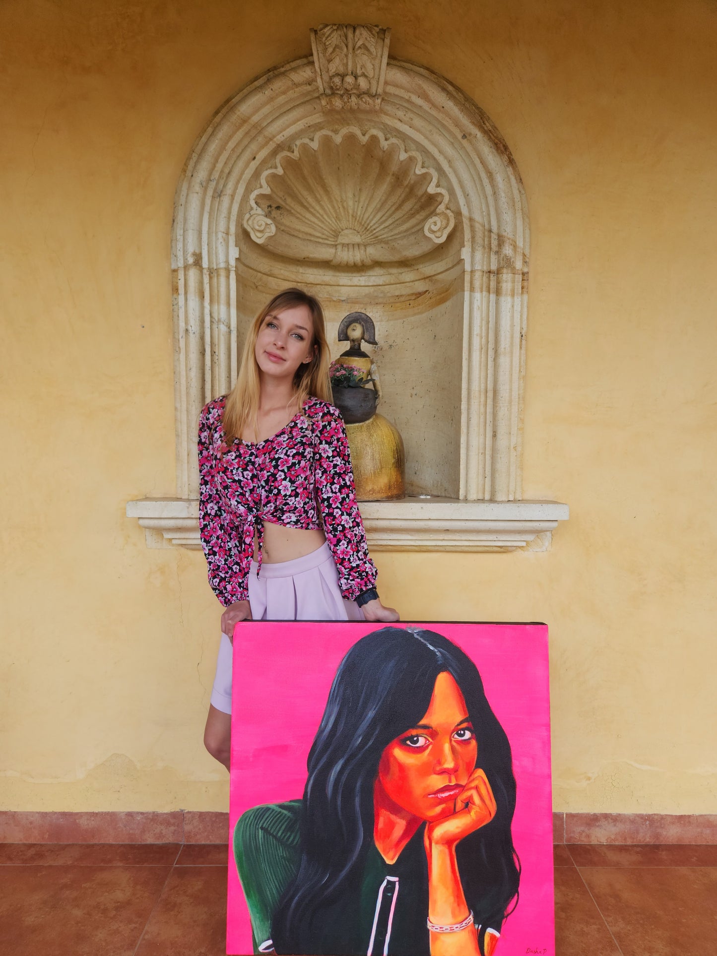 "Jenna Ortega von Wednesday / Merlina" Originalgemälde