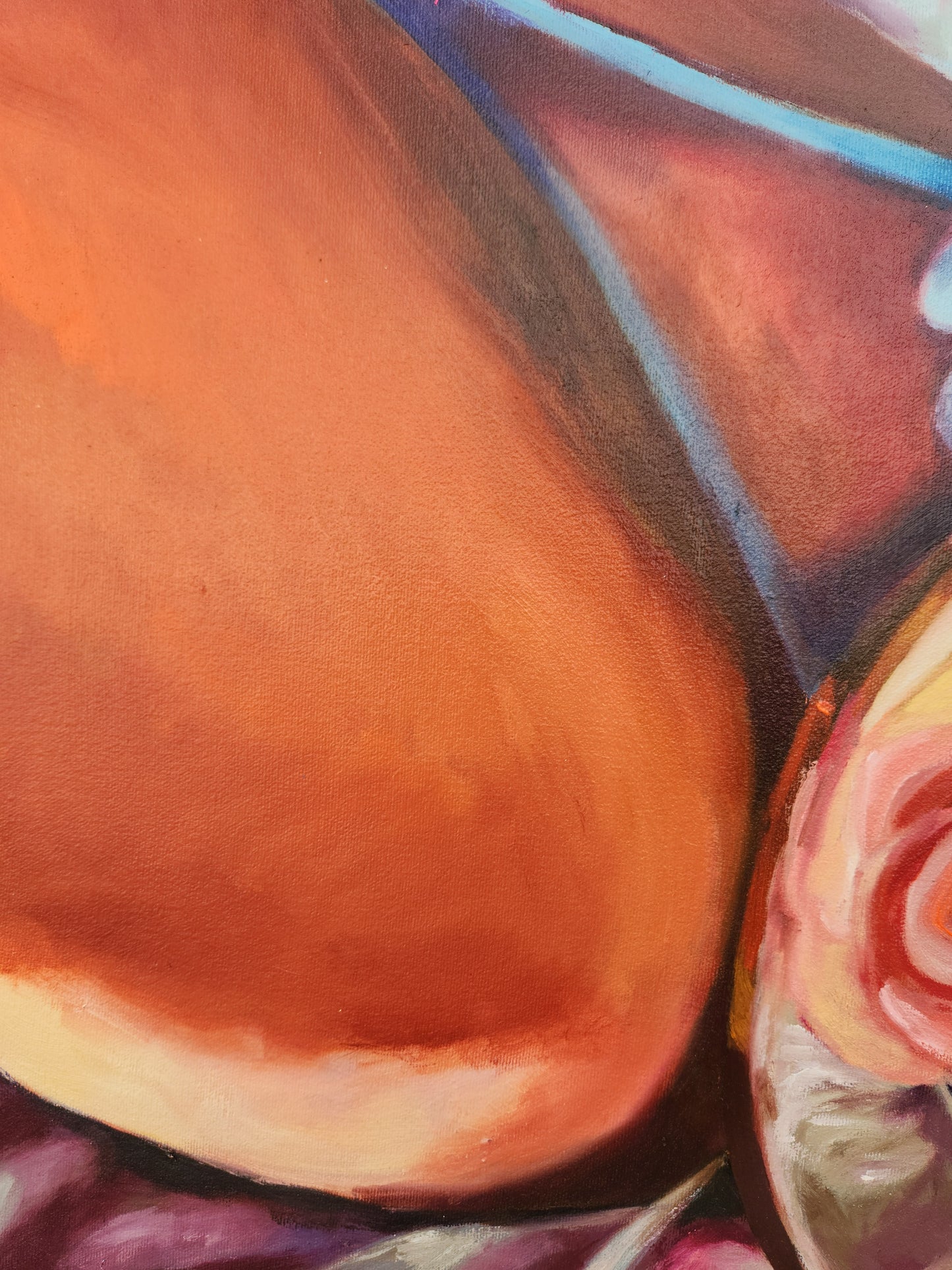 "Spiegelrose" Originalgemälde