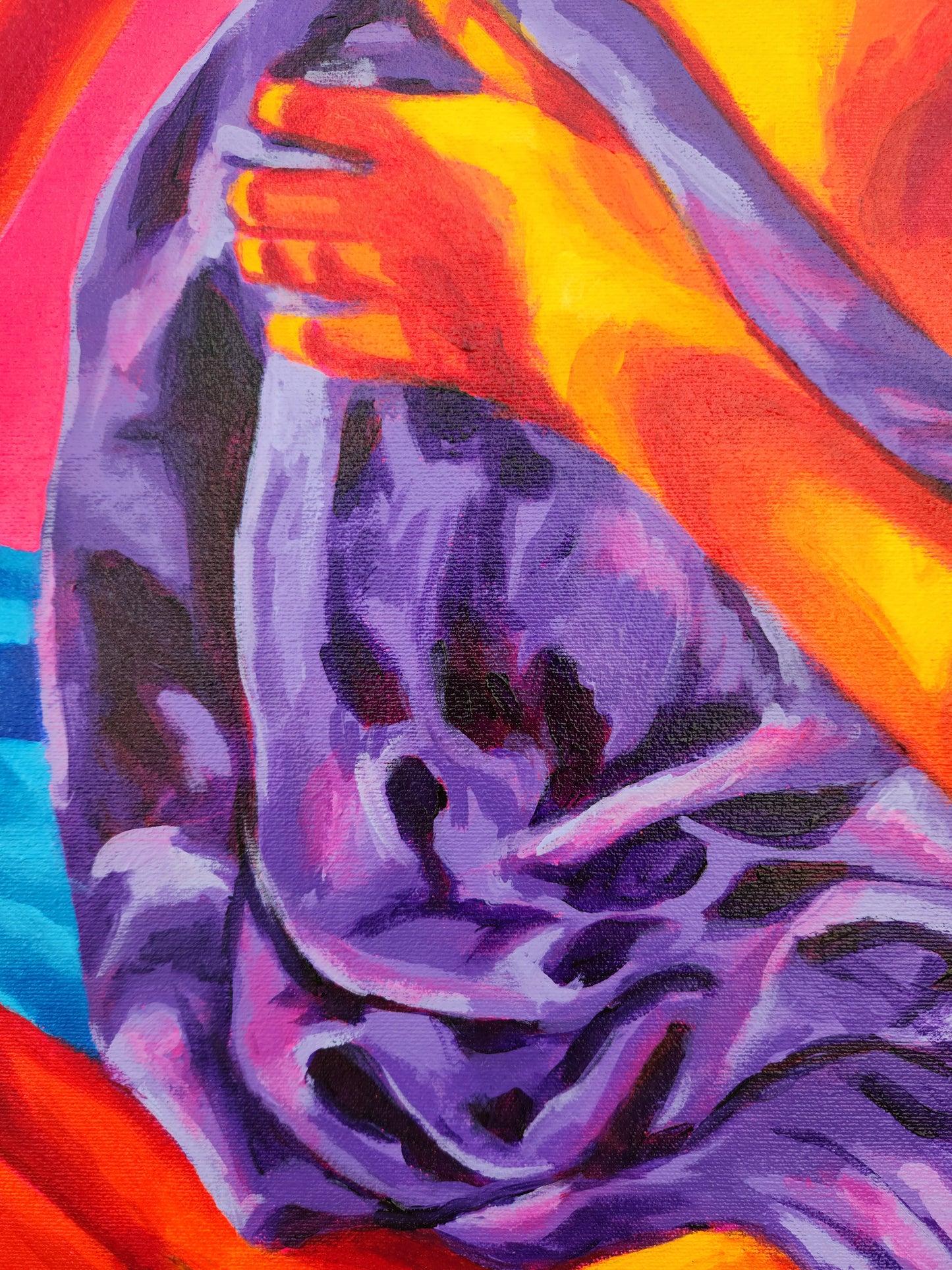 "Rosenwand" Originalgemälde