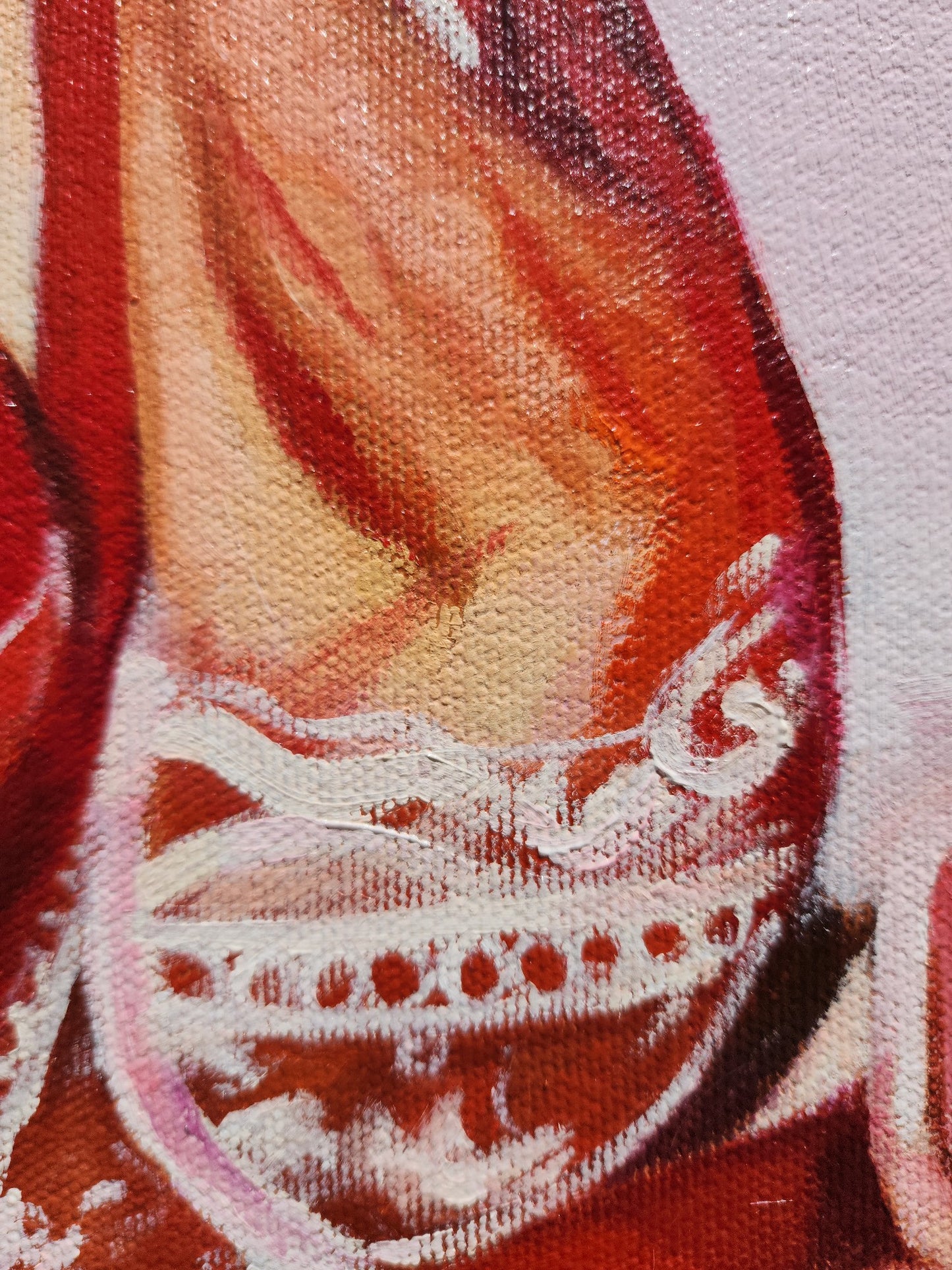 Cuadro original "Encaje rojo"