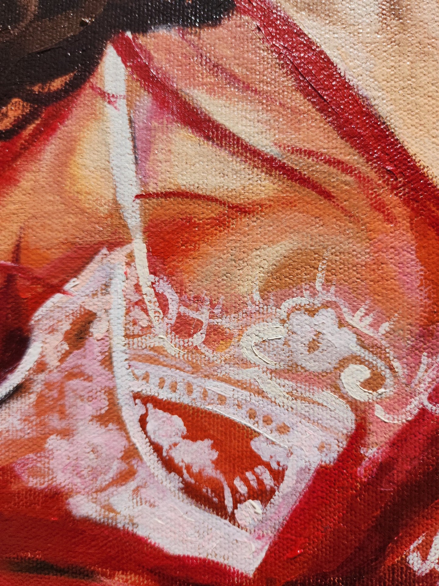 Cuadro original "Encaje rojo"