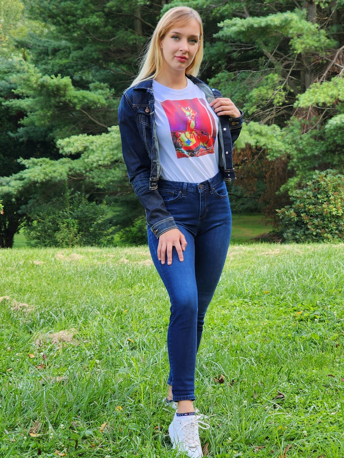 "XXXmas Lights" Unisex-T-Shirt aus schwerer Baumwolle