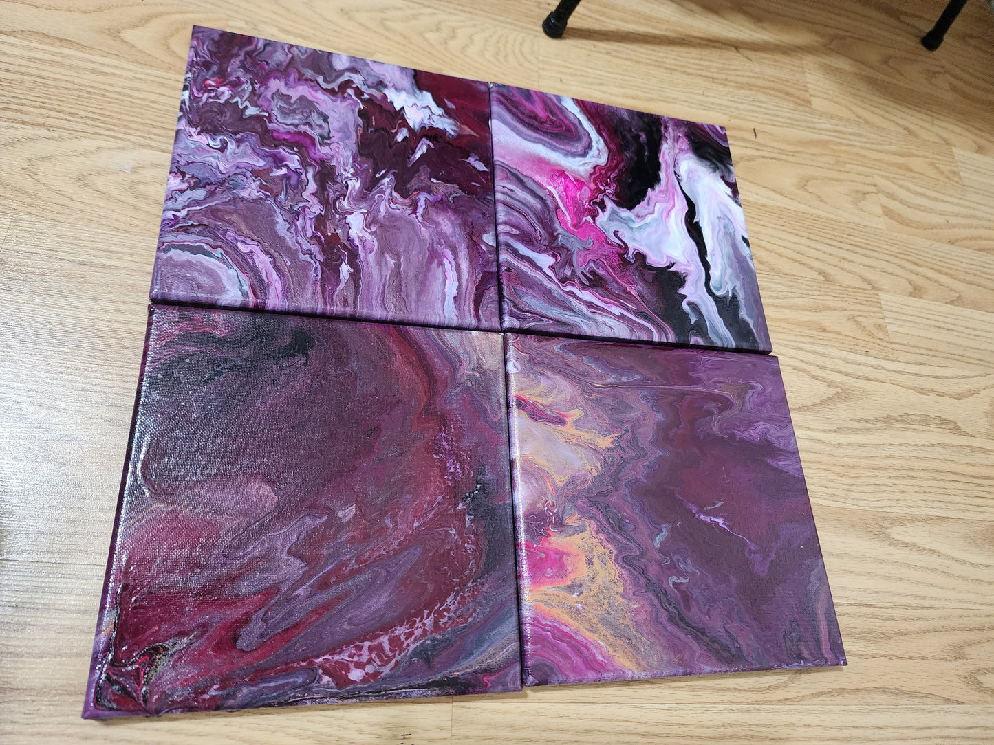 "Crimson Currents #2" Original Painting