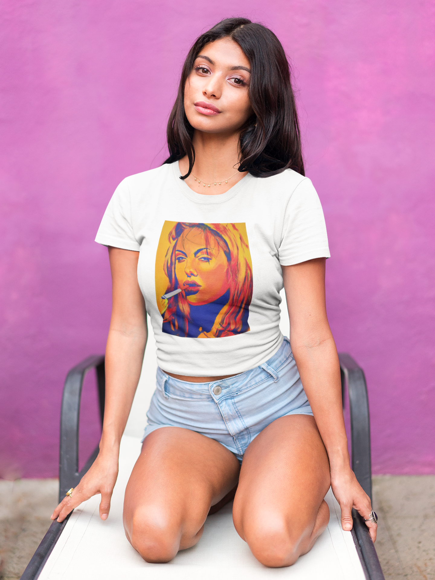 "Angelina Jolie from Girl, Interrupted" Unisex Heavy Cotton Tee