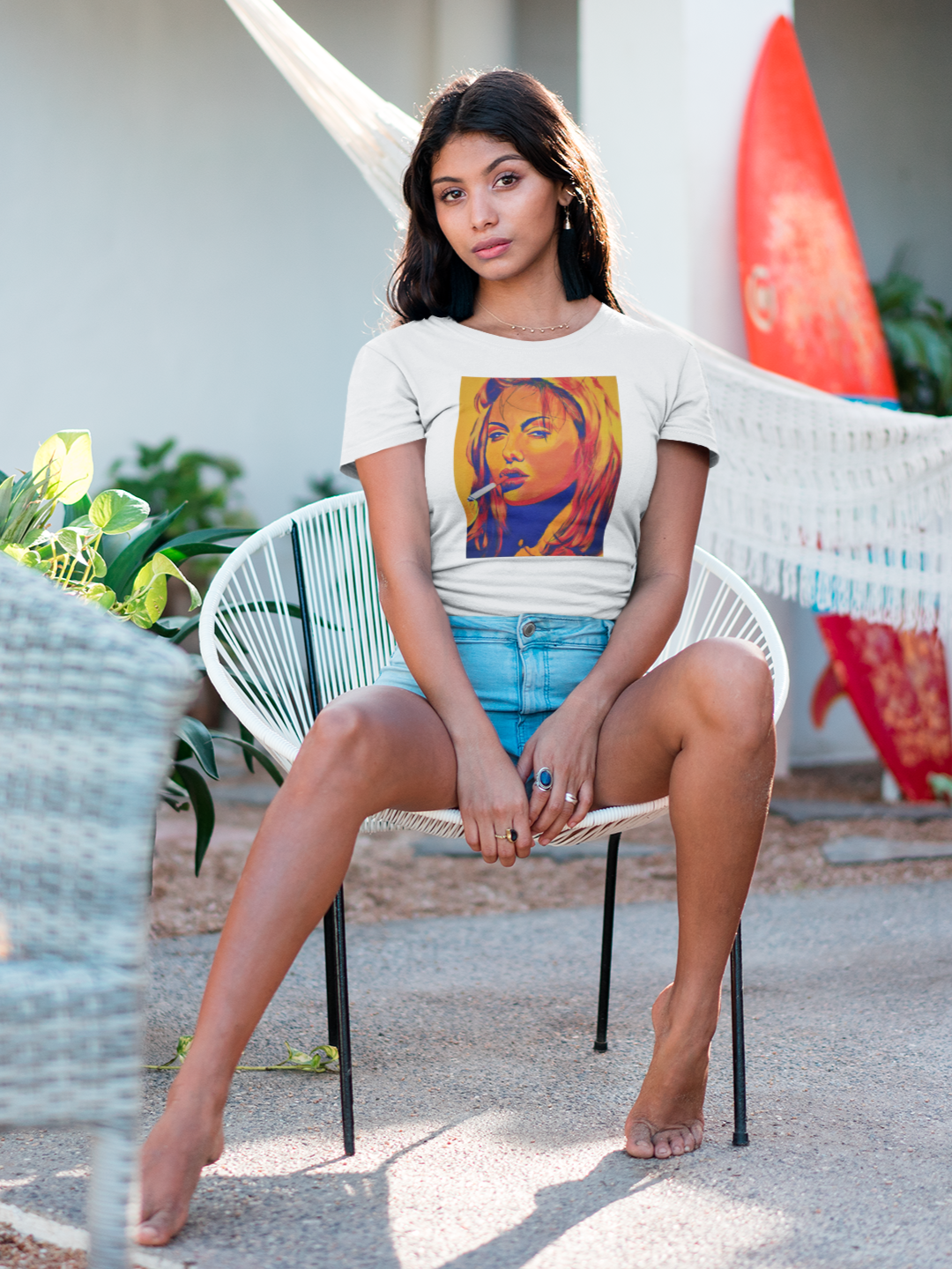 "Angelina Jolie from Girl, Interrupted" Unisex Heavy Cotton Tee