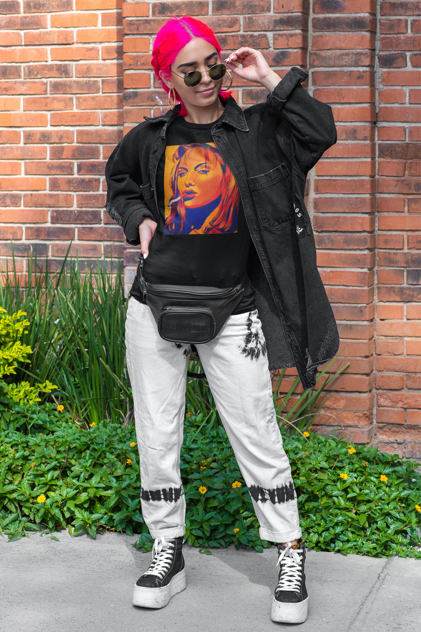 "Angelina Jolie from Girl, Interrupted" Unisex Heavy Cotton Tee