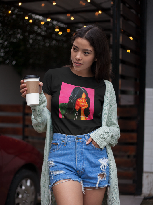 "Jenna Ortega (Wednesday)" Unisex Heavy Cotton Tee