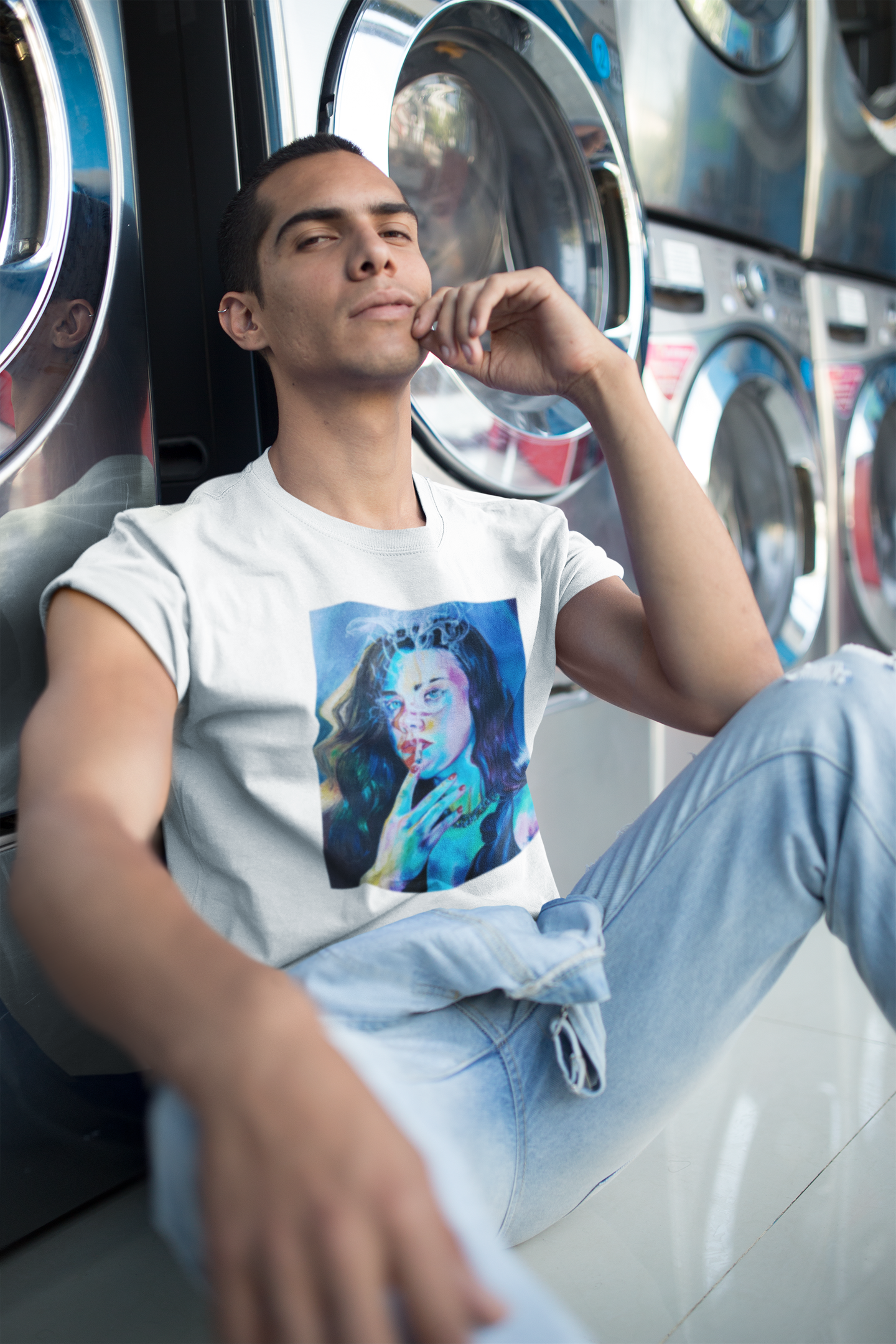 Camiseta unisex de algodón grueso "Smoke"