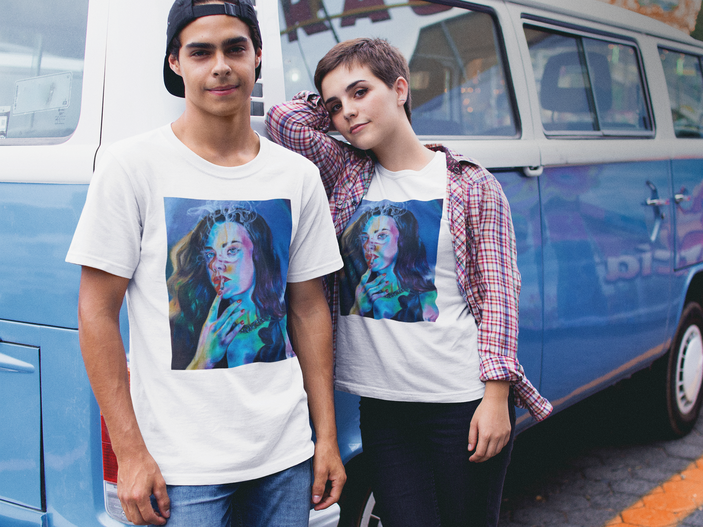 Camiseta unisex de algodón grueso "Smoke"