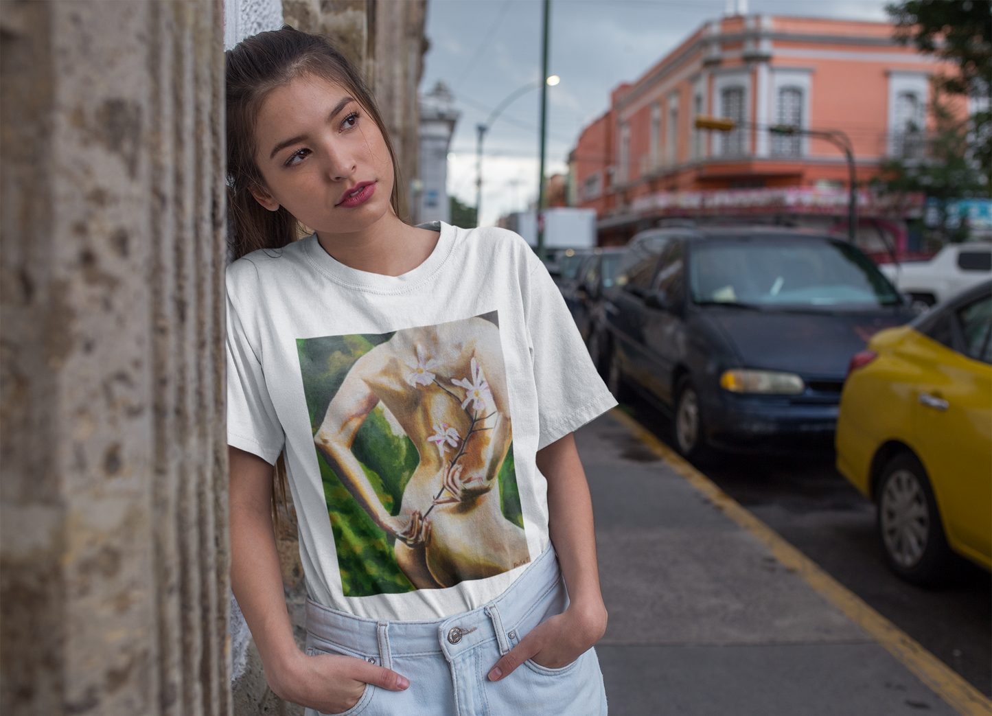 Camiseta unisex de algodón grueso "Shooting Star Magnolia"