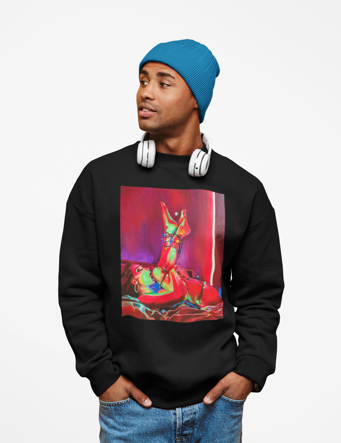 "XXXmas Lights" Unisex Heavy Blend™ Crewneck Sweatshirt