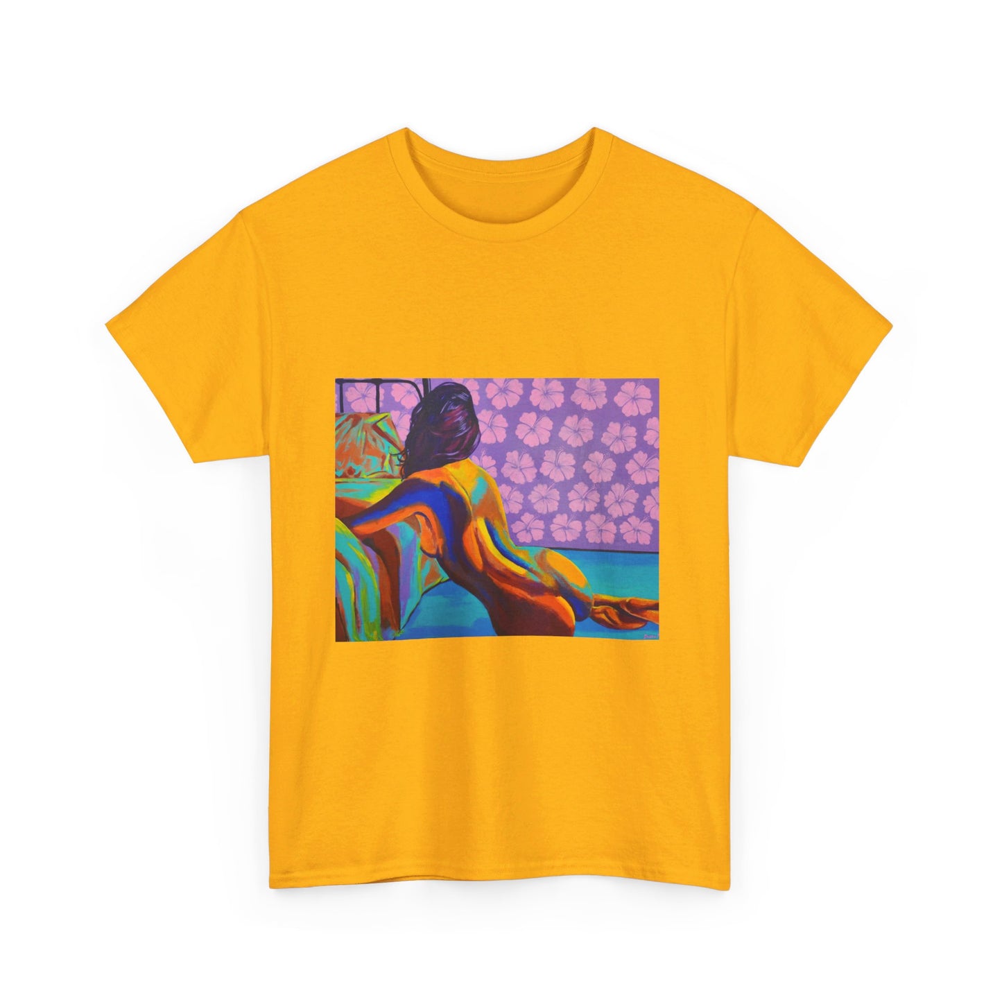 Camiseta unisex de algodón grueso "Hibiscus"