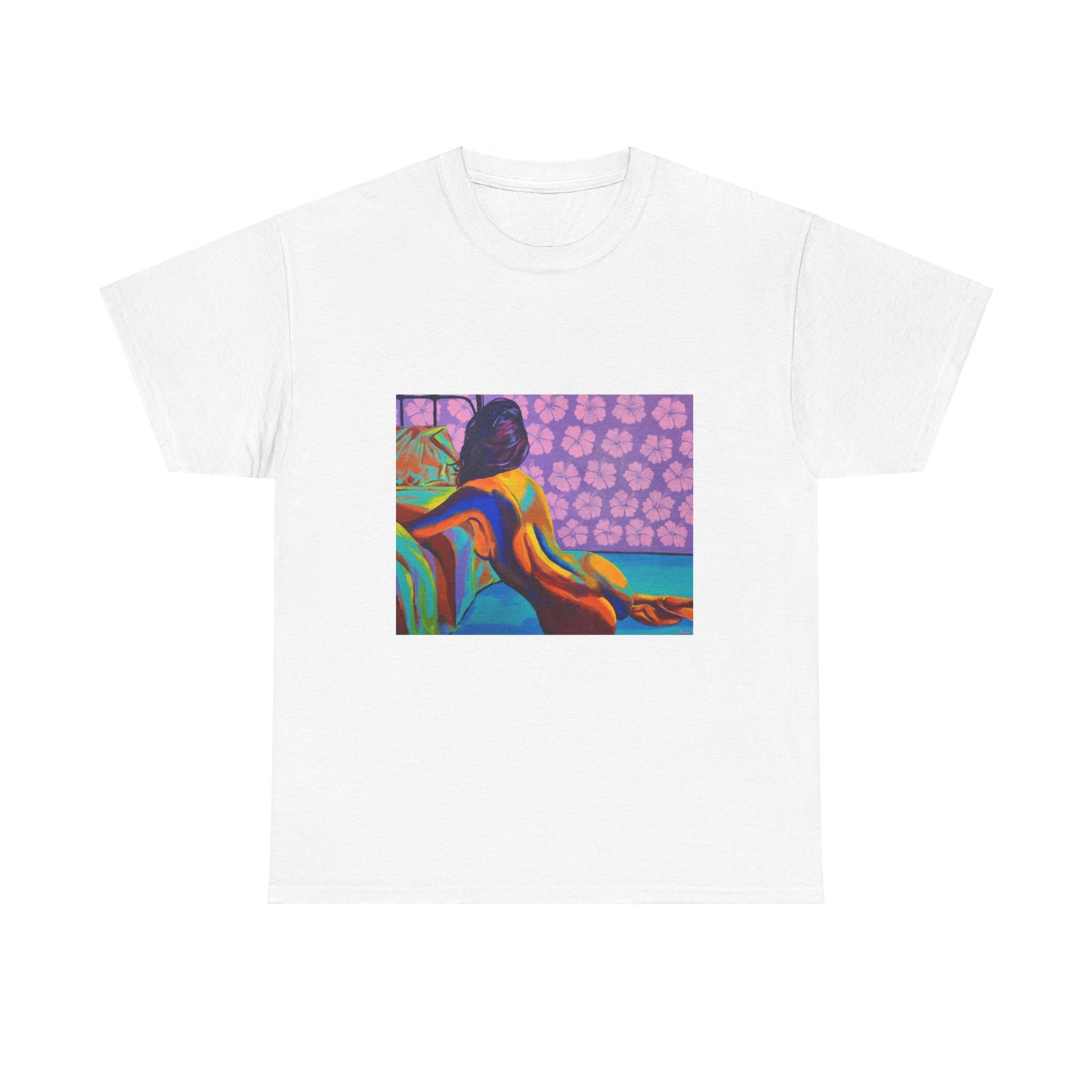 Camiseta unisex de algodón grueso "Hibiscus"