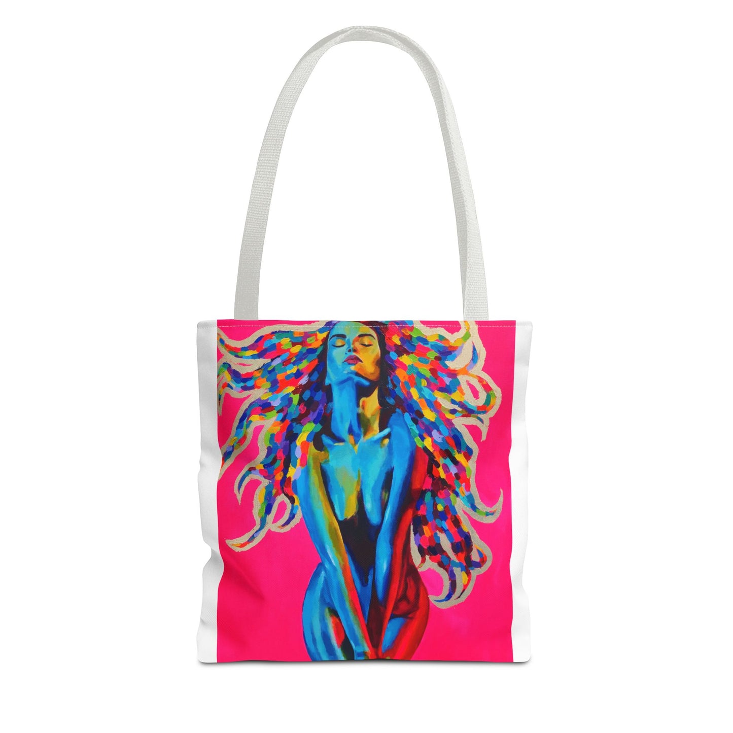 Vibrant "Medusa" Art Tote Bag - Colorful Design for Everyday Use